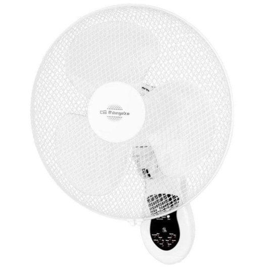 Ventoinha de Parede Orbegozo WF 0242 40W 40cm 3 Velocidades Cabeça Oscilante Comando Temporizador