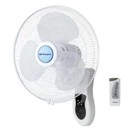 Ventoinha de Parede Orbegozo WF 0242 40W 40cm 3 Velocidades Cabeça Oscilante Comando Temporizador