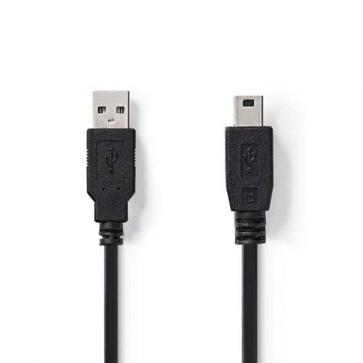 Goobay Cable USB 2.0 a Mini USB Macho/Macho 20cm Negro | PcComponentes.com