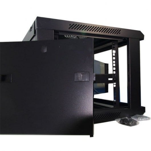 Powergreen Wandbild-Rackschrank 19" 600x450x500mm Schwarz