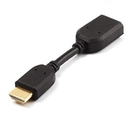 Cable Extensor HDMI Macho/Hembra 10cm Negro