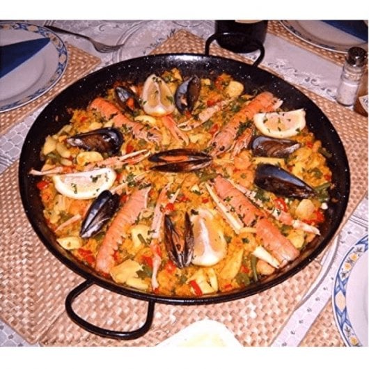 Padella Per Paella Valenciana Garcima Smaltata 46cm 12 Persone