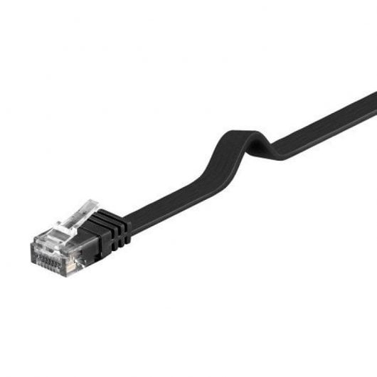 Cavo di rete piatto UTP Cat6 Goobay 2 m Nero