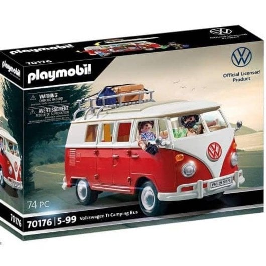 Playmobil Volkswagen T1 Camping Bus 70176 74 peças