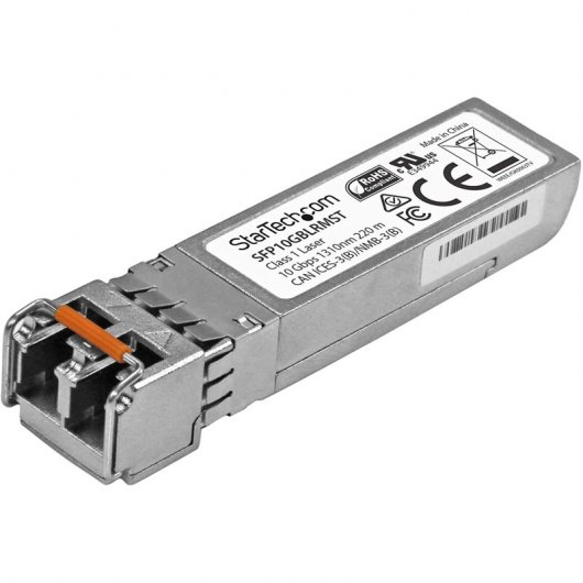 StarTech SFP10GBLRMST Módulo Transceptor SFP+ de Fibra LC Multimodo 10Gbps Compatible con MSA