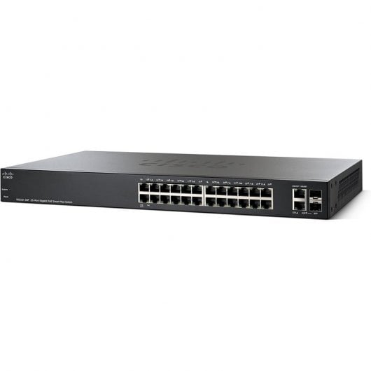 Cisco SG220-26P Switch de Red 26 Puertos Gigabit PoE Smart Switch Negro