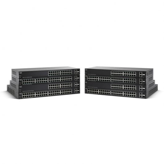 Cisco SG220-26P Switch de Red 26 Puertos Gigabit PoE Smart Switch Negro