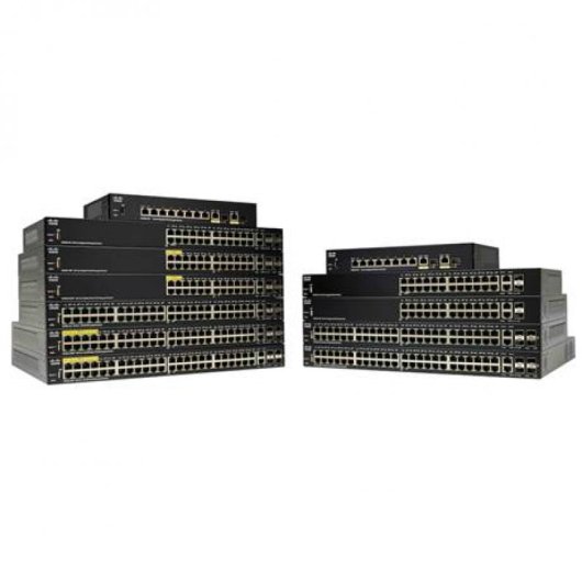 Cisco SG250-26P Switch de Red 26 Puertos Gigabit PoE Switch Negro