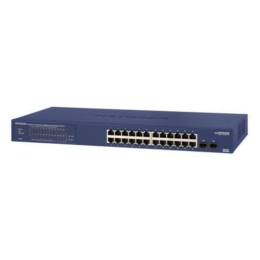 Netgear GS724TP-200EUS Switch ProSAFE 24 porte Gigabit PoE Blu