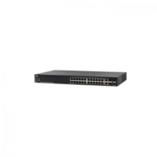 Cisco SG550X-24MP Switch 24 Portas Gigabit PoE Stackable Preto