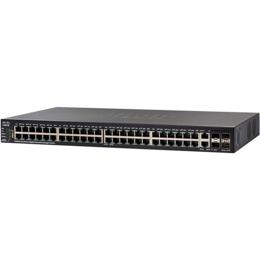 Cisco SG550X-48MP Switch 48 Portas Gigabit PoE Stackable Preto