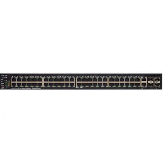 Cisco SG550X-48MP Switch 48 Portas Gigabit PoE Stackable Preto