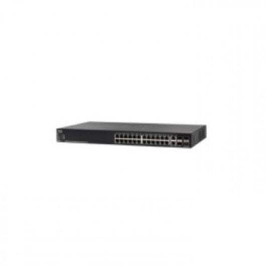 Cisco SG550X-24P Switch 24 Puertos Gigabit PoE Stackable Negro