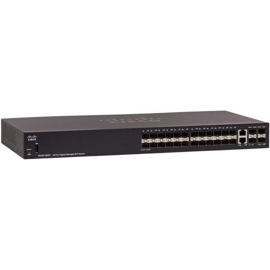 Cisco SG350-28SFP Switch de Red 28 Puertos Gigabit Managed SFP Negro
