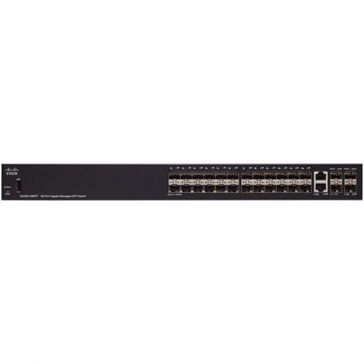 Cisco SG350-28SFP Switch de Red 28 Puertos Gigabit Managed SFP Negro