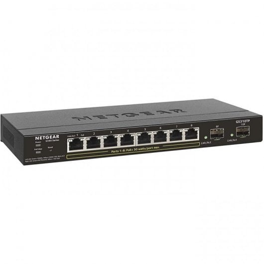 Netgear GS310TP-100EUS Switch réseau 10 ports 8 x PoE+ à 55W noir