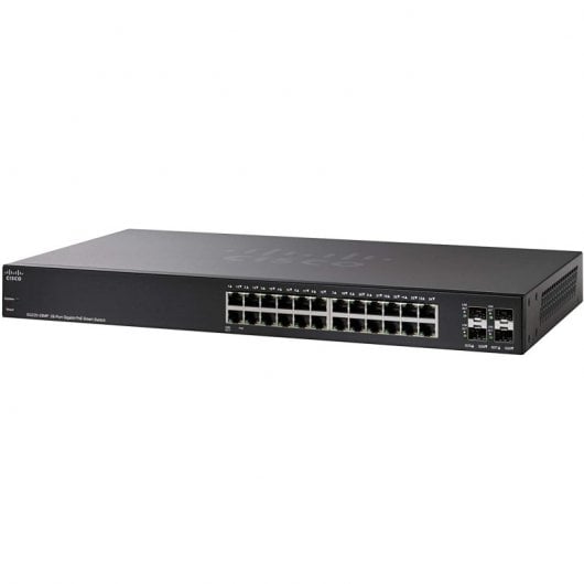 Cisco SG220-28MP Switch de Red 28 Puertos Gigabit PoE Smart Negro