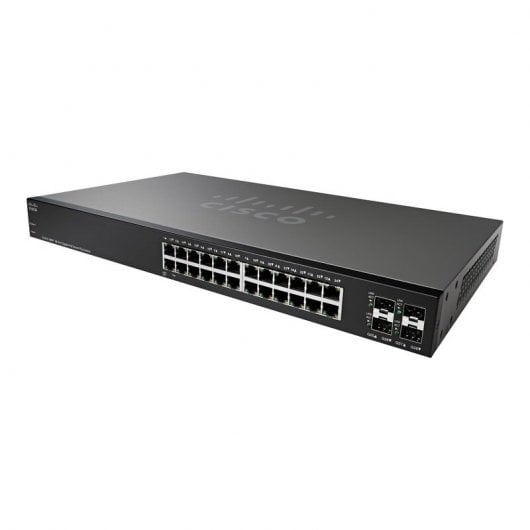 Cisco SG220-28MP Switch de Red 28 Puertos Gigabit PoE Smart Negro
