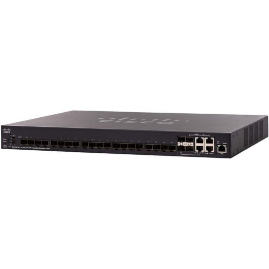 Cisco SX350X-24F-K9-EU Switch de Red 24-Portas 10G SFP Preto