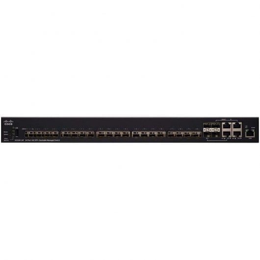 Cisco SX350X-24F-K9-EU Switch de Red 24-Portas 10G SFP Preto