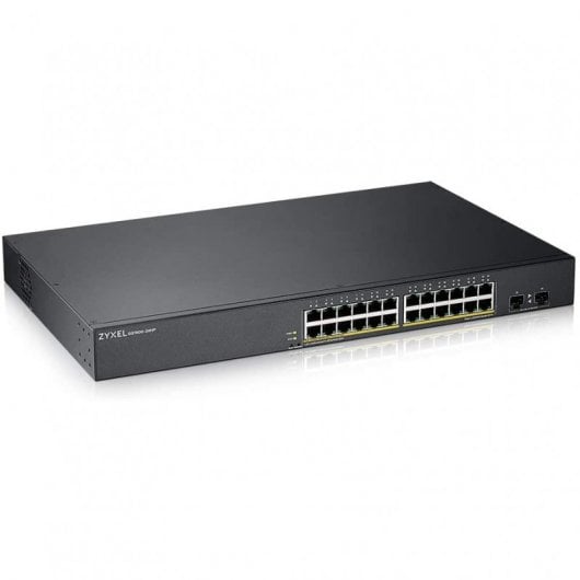 Zyxel GS1900-24HP Switch de Red 24 Portas PoE+ 2 Portas SFP Preto