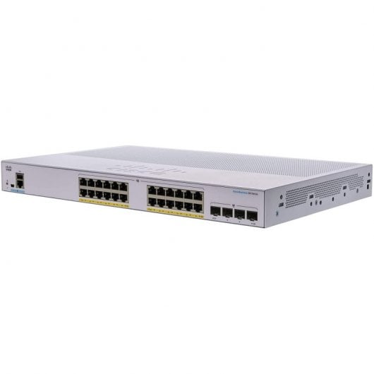 Cisco CBS350-24FP-4G-EU Switch de Rede 24 Portas GE PoE 4 x SFP de 1 G