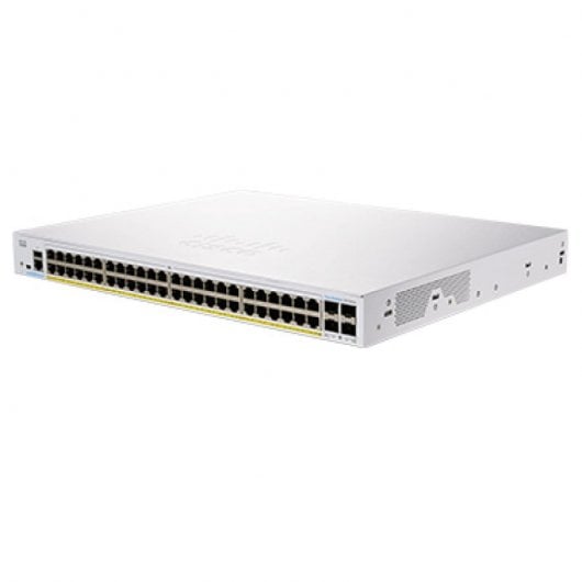Switch di rete Cisco CBS350-48FP-4G-EU 48 porte GE PoE completo argento