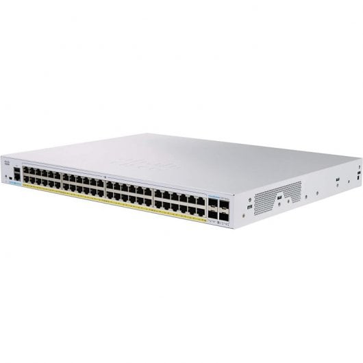 Switch di rete Cisco CBS350-48FP-4X-EU 48 porte GE PoE 4 x 10G SFP+ argento completo