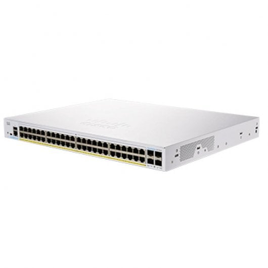 Switch di rete Cisco CBS350-48FP-4X-EU 48 porte GE PoE 4 x 10G SFP+ argento completo