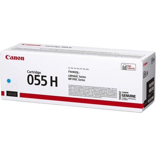 Toner Canon 055 H Cyaan Origineel Hoge Capaciteit i-SENSYS 5900 Pagina's