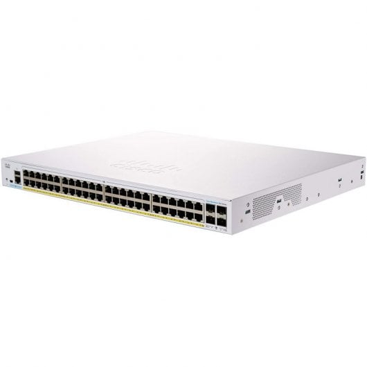 Cisco CBS350-48P-4G-EU Switch de Red 48 Puertos GE PoE 4 x SFP de 1 G Plata