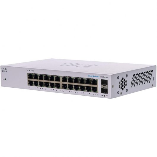 Cisco CBS110-24T-EU Switch de Red 24 Puertos GE 2 x SFP de 1 G Compartidos