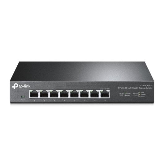 Switch TP-Link TL-SG108-M2 8 Portas 2.5G Ethernet Não Gerido Montagem Parede