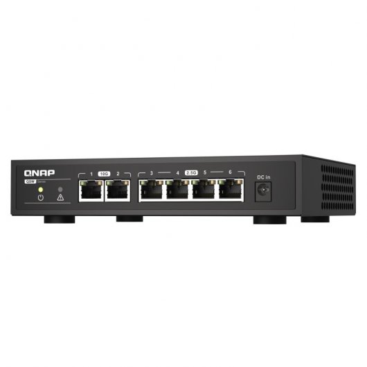 QNAP QSW-2104-2T commutateur réseau Non-géré 2.5G Ethernet (100/1000/2500) Noir