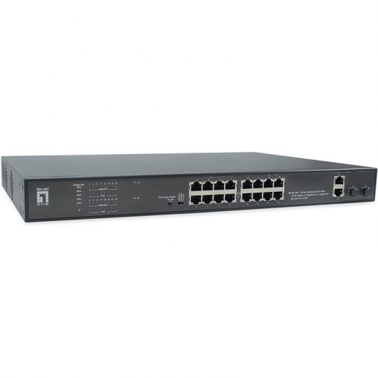 LevelOne FGP-2031 Switch réseau 10/100 Power Over Ethernet PoE 1U Noir