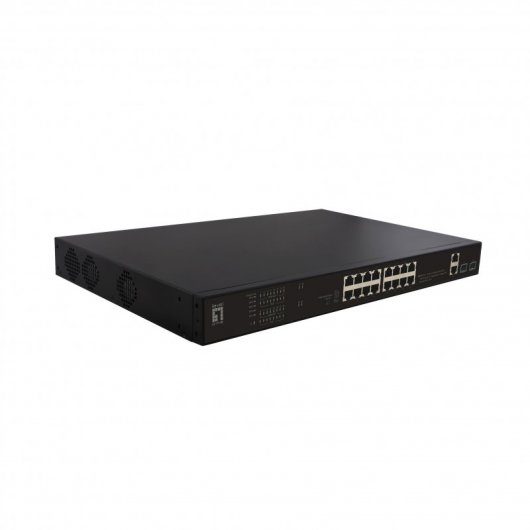 LevelOne FGP-2031 Switch réseau 10/100 Power Over Ethernet PoE 1U Noir