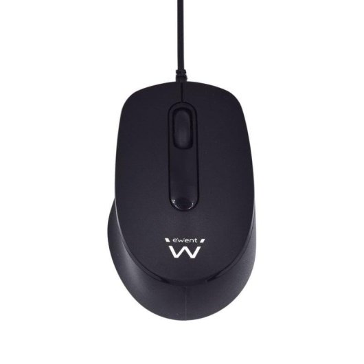 Ratón Ewent EW3159 USB 1000 DPI Ambidextro Negro Clic Silencioso
