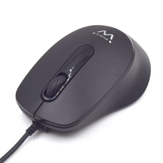 Ratón Ewent EW3159 USB 1000 DPI Ambidextro Negro Clic Silencioso