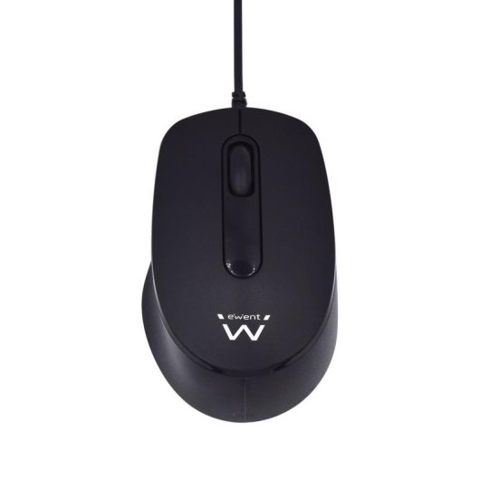 Ratón Ewent EW3159 USB 1000 DPI Ambidextro Negro Clic Silencioso