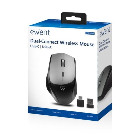 Ewent EW3245 mouse Mano destra RF Wireless Ottico 2400 DPI