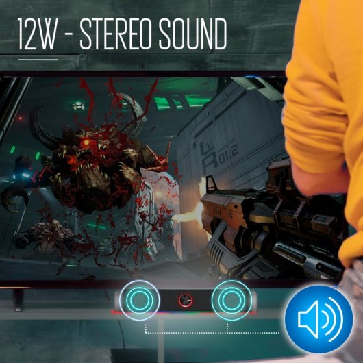 Ewent Barra de Sonido RGB Gaming con Bluetooth