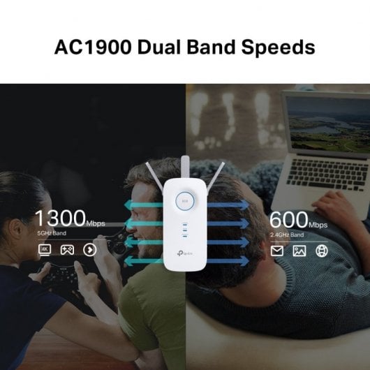 TP-Link RE550 Repetidor/Amplificador WiFi AC1900 Doble Banda
