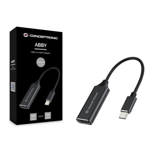 Adaptador USB-C a HDMI Conceptronic ABBY03B 4K 30Hz Negro