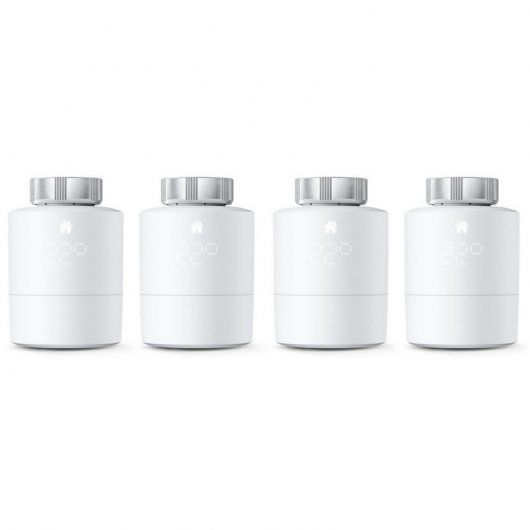 Tado Pack Quattro Termostatos Inteligentes Suplementares + Cabeça Termostática Adicional para Kits V2/V3/V3+
