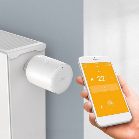 Tado Pack Quattro Termostatos Inteligentes Suplementares + Cabeça Termostática Adicional para Kits V2/V3/V3+