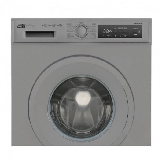 New Pol NWT0810LX Lavadora de Carga Frontal 8Kg D Acero Inoxidable