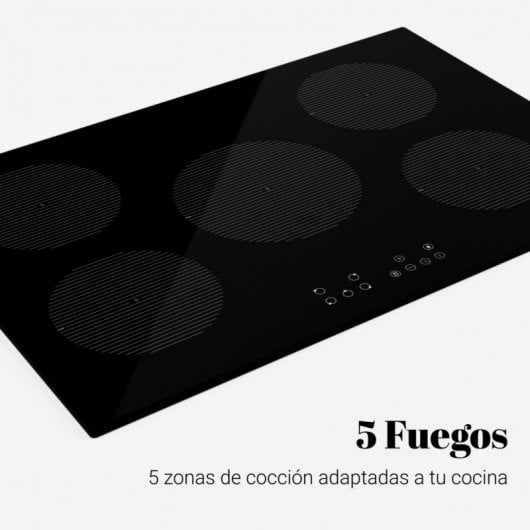 Universal Blue Meissa 4073 Placa Inducción 5 Zonas 76cm Negro