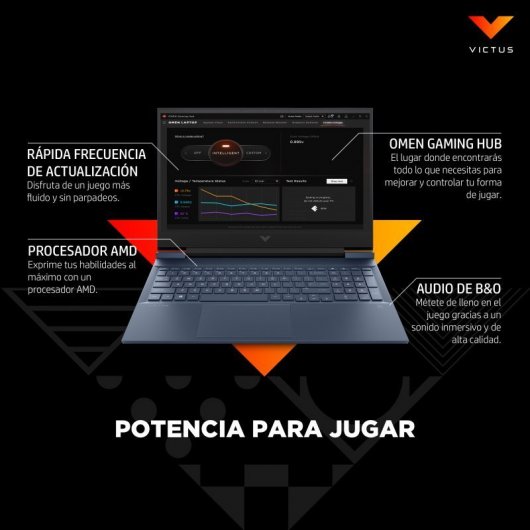 HP Victus 16-e0019ns AMD Ryzen 5 5600H/8GB/512GB SSD/GTX 1650/16.1"