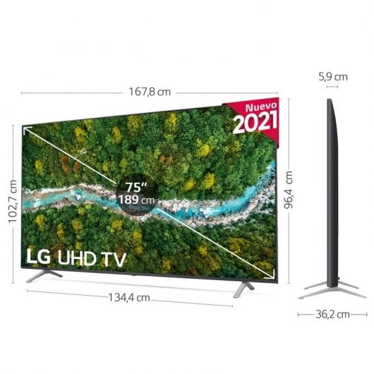 LG 75UP76706LB 75" LED UltraHD 4K HDR10