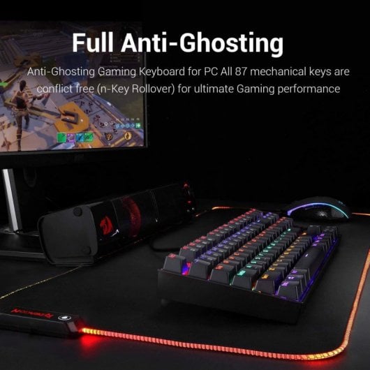 Redragon Rainbow Kumara K552 Teclado Mecánico Gaming TKL Switch Red